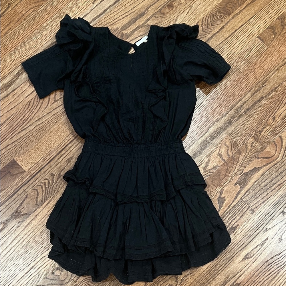 LoveShackFancy Black Mini Dress